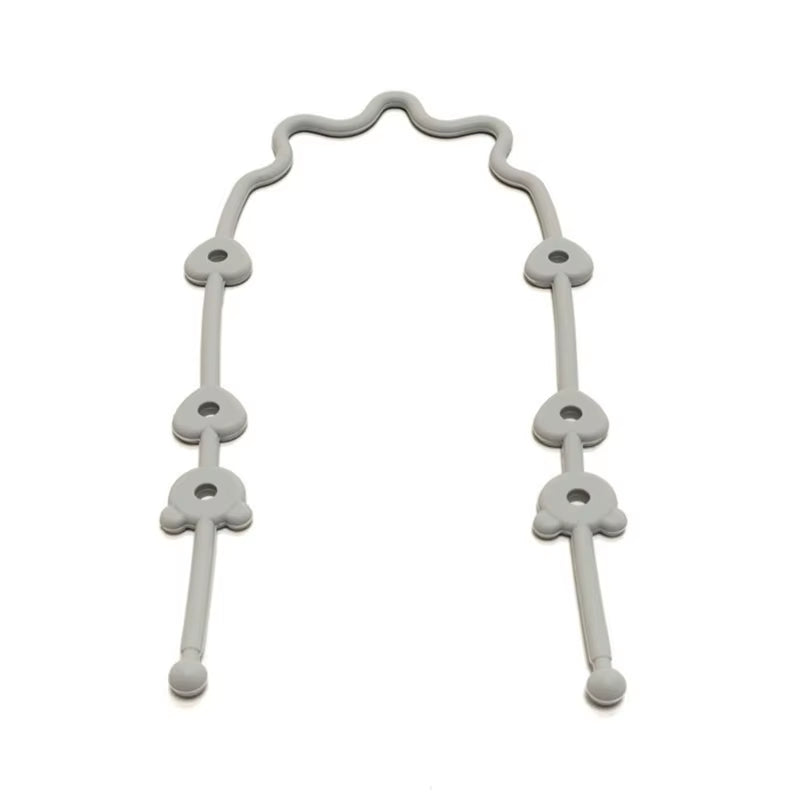 Baby Pacifier Chain with Silicone Holder Silicone Pacifier Clip Safety Straps Stroller & Highchair Accessories Durable X90C