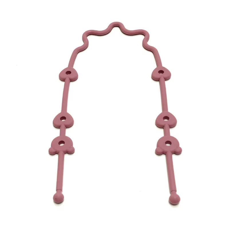 Baby Pacifier Chain with Silicone Holder Silicone Pacifier Clip Safety Straps Stroller & Highchair Accessories Durable X90C