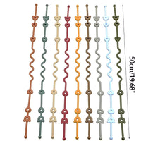 Baby Pacifier Chain with Silicone Holder Silicone Pacifier Clip Safety Straps Stroller & Highchair Accessories Durable X90C